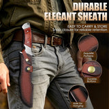 Purple Dragon Machete for Cutting Trees Heavy Duty for Bushcraft - Brown
