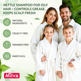 Nettle Shampoo - Helps Regulate Sebum Production, Reduce Dandruff & Ease Scalp Irritation - For Strong, Healthy Hair- 200ml