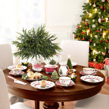 N&T NIETING 24in Christmas Norfolk Pine Branches Pine Artificial Christmas Branches Real Touch Faux Norfolk Pine Stems for Xmas Indoor Outdoor Home Decor DIY Crafts (18 Pcs)