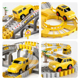 iHaHa Toddler Boy Toys 236 PCS Race Tracks Toys Gifts for 3 4 5 Year Old Boys Kids, 6 PCS Construction Car Toys Gifts for 2 3 4 5 Year Old Boys, Christmas Birthday Gifts Toys for 3 4 5 Year Old Boys
