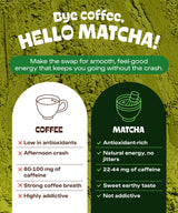 Matcha DNA Organic Matcha Powder - XXL 16oz TIN – Matcha Green Tea - USDA Organic Gluten-Free Vegan, Unsweetened No Additives - Everyday Green Macha Powder Tea for Lattes, Smoothies, Baking & Recipes
