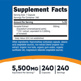 Nutricost Horsetail Extract Capsules (5,500 MG Equivalent Per Serving, 240 Servings) - Non GMO, Vegan