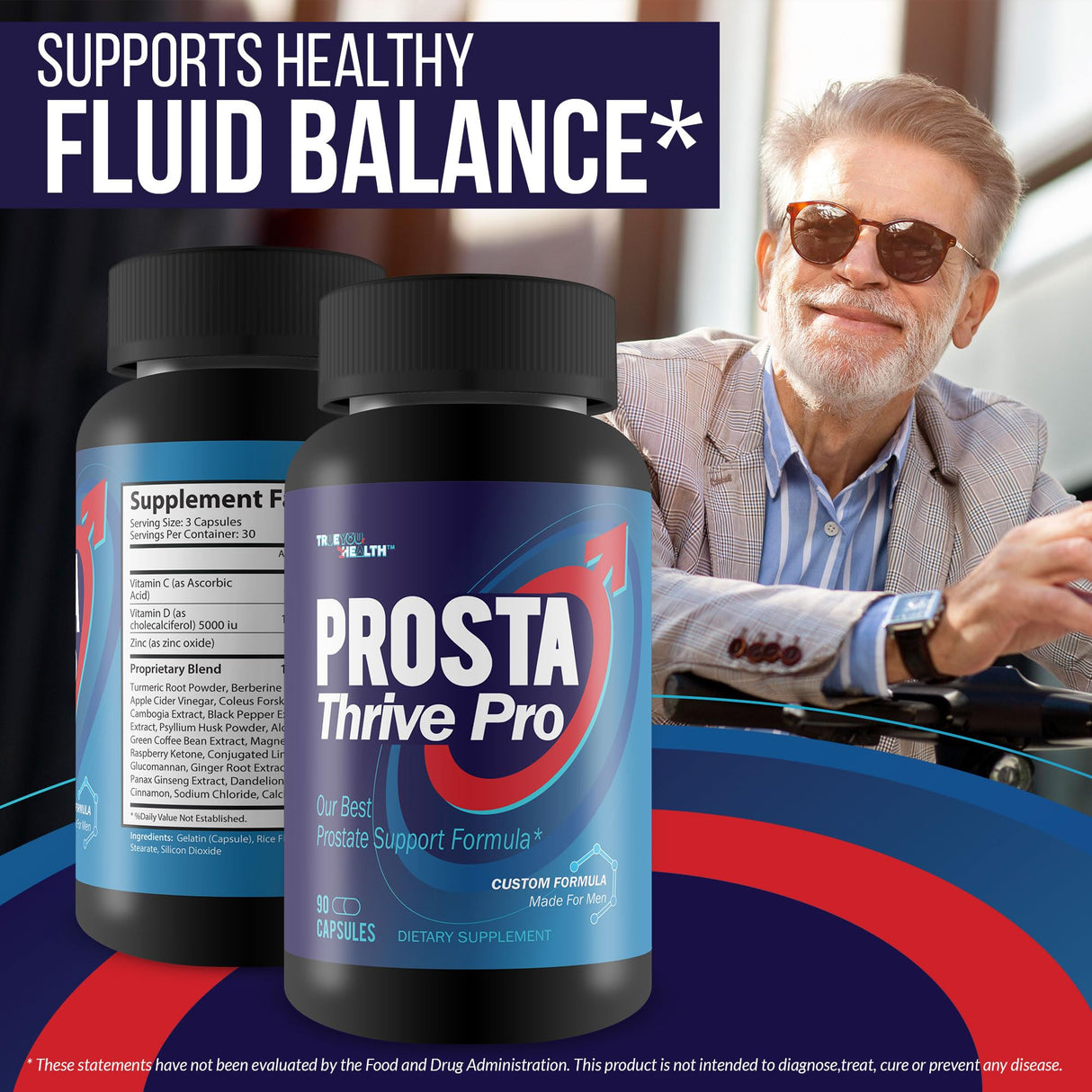 Prosta Thrive Pro - Our Best Natural Prostate Supplement - Herbal Enlarged Prostate Treatment - Male Prostate Supplements - Natural Prostate Supplement - Mens Prostate Health Vitamins - Prostate Care