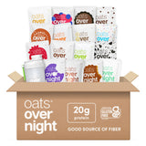 Oats Overnight Ultimate Variety Pack - High Protein, 5g Fiber Breakfast Protein Shake, Gluten Free Oatmeal, Non GMO Oatmeal - Green Apple Cinnamon, Coconut Cream Pie & More (16 Pack + Shaker Bottle)