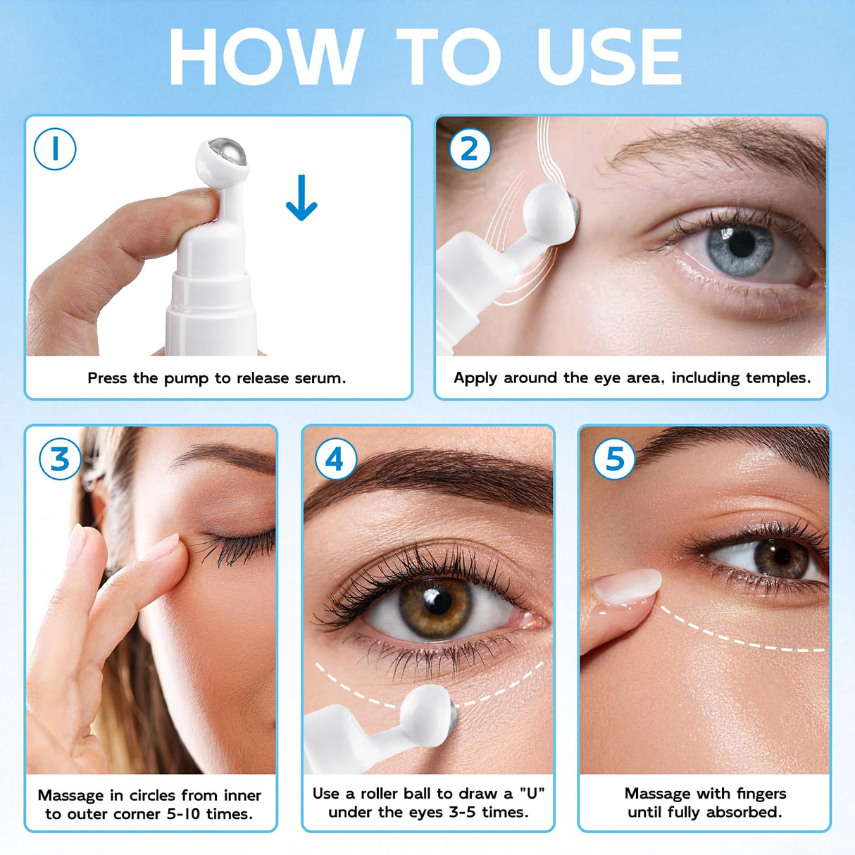 Tantea Under Eye Cream Anti-Aging | 6 in 1 Collagen Anti-Wrinkle Eye Cream - Peptides, Bakuchiol, Centella - Wrinkles | Fine Lines | Dark Circles | Puffiness | Natural Retinol Alternative, 0.68 fl.Oz