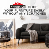 Felt Furniture Sliders for Hardwood Floors X-PROTECTOR 16 PCS 3 ½” - Furniture Slider with Unique Design - Heavy-Duty Furniture Movers for Hard Surfaces - Felt Sliders - Move Your Furniture Easily!