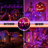 kemooie 500 LED Halloween Lights Outdoor, 164 FT Fairy Lights with 8 Modes
