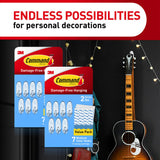 Command Clear Medium Hooks, 14 Hooks, 24 Strips - Easy to Open Packaging, Organize Damage-Free