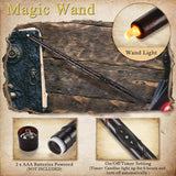 YMXHK Halloween Decorations - Floating Candles with Wand, 12 Pcs Flameless Candles with Warm Light Flickering, Witch Wizard Christmas Decor for Indoor Home Room Classroom Bedroom Birthday Party