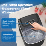 Erivess Ice Makers Countertop, Portable Ice Machine Maker Self-Cleaning, 26Lbs/24H, 9 Bullet Cubes Ready in 6 Mins, Scoop and Basket, for Home/Office/Kitchen