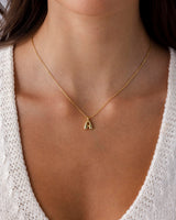 PAVOI Chunky Pendant Necklace for Women, 14K Gold Plated, Yellow Gold, A