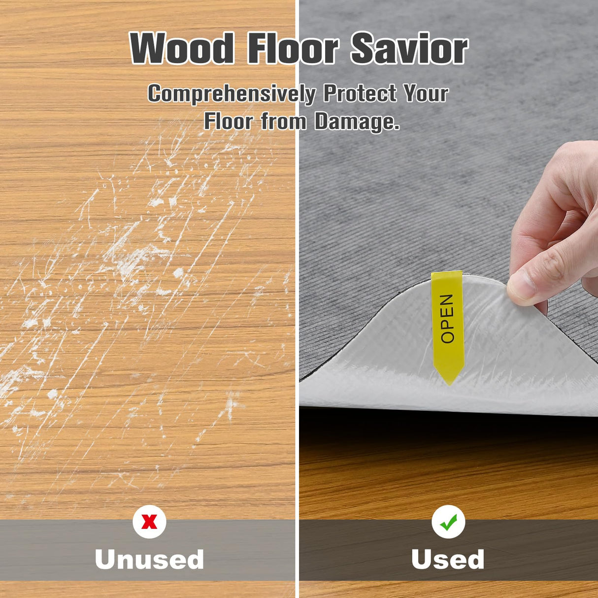 Placoot Desk Chair Mat for Hardwood Floor Corduroy Surface 1/6" Thick 55"x35" Office Chair Mat for Rolling Chairs-100% Large Anti-Slip Backing Under Desk Low-Pile Office Rug Floor Mat