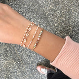 KELITCH Women Strand Bracelets Seed Bead Thin Rope Friendship Bracelets Handmade Adjustable Jewelry F