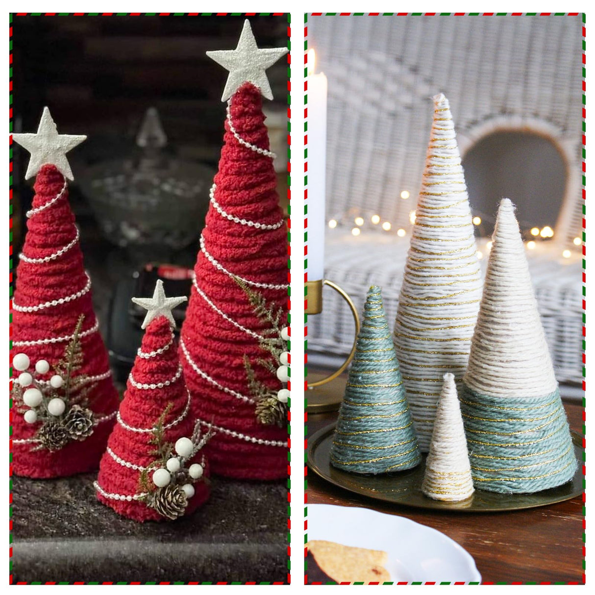 9 Pcs Paper Mache Cones Open Bottom 13.8x5 in, 10x4 in, 5.9x2.75 in, Extra Thick Cardboard Cones for Crafts Paper Cones for Christmas Gnomes Christmas Tree DIY Projects and Decorations