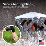 Pinnacle Mercantile 120 Pack Tent Stakes Metal Garden Edging Fence Hooks Pegs Christmas Decoration Stakes Made USA 9 inches Long