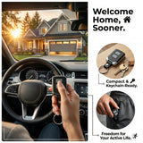 3-in-1 Universal Garage Door Opener Keypad with 2 Keychain Remote Compatible with Liftmaster Chamberlain Craftsman with Yellow Purple Red Orange Green Learn Button Replaces 877MAX 878MAX 893MAX 973LM