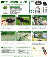 Fuuner Tree Stakes and Supports Kit, 3 Pack Spiral Tree Stakes with Straps & Turnbuckles, Tree Support Stakes for Leaning Trees and Young Trees