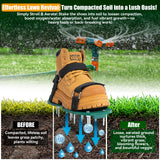 Lawn Aerator Shoes with 3/4" Metal Spikes, Soil Aeration Tool for Yard