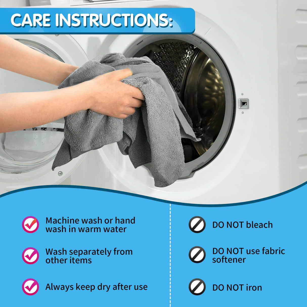 FIXSMITH Shop Towels, Pack of 150, Grey Microfiber Cleaning Cloth Bulk, Microfiber Towels for Cars, All-Purpose Absorbent Cleaning Rags, Dust Cloth for Automotive, Mechanic, Garage, 11.5 x 11.5 inch