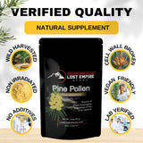 Pine Pollen Powder Wild Harvested - 99% Cracked Cell Wall | Supports Healthy Energy & Longevity (50 Grams)