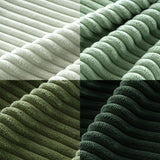 MIULEE Boho Farmhouse Sage Green Throw Pillow Covers 20x20 Inch Set of 4 Mordern Nordic Cushion Covers Soft Corduroy Christmas Home Decor for Couch Bed Sofa Living Room Forest Green