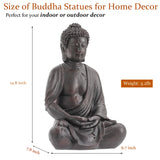 Phaxth 14" Buddha Statue Outdoor, Buddha Statues Home Indoor, Zen Decor Buda Garden