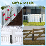 Housolution Fence Post Repair Kit,Separated Fence Post Anchor,1 Pack