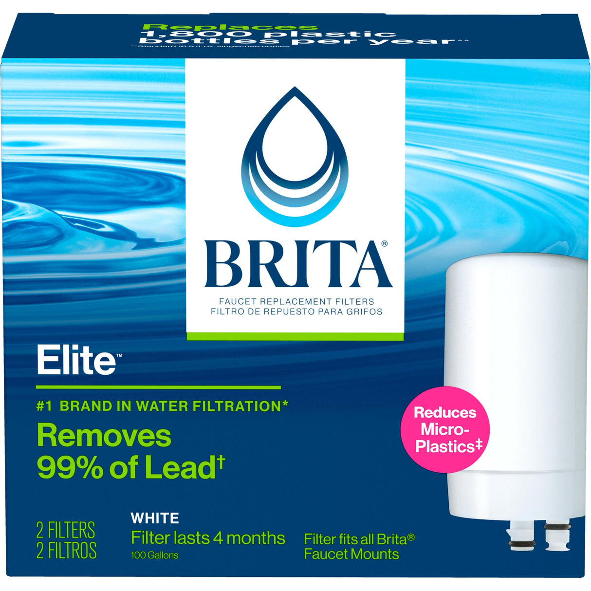 BRITA ON TAP FAUCT REPL FILTR Size: 2-PAK