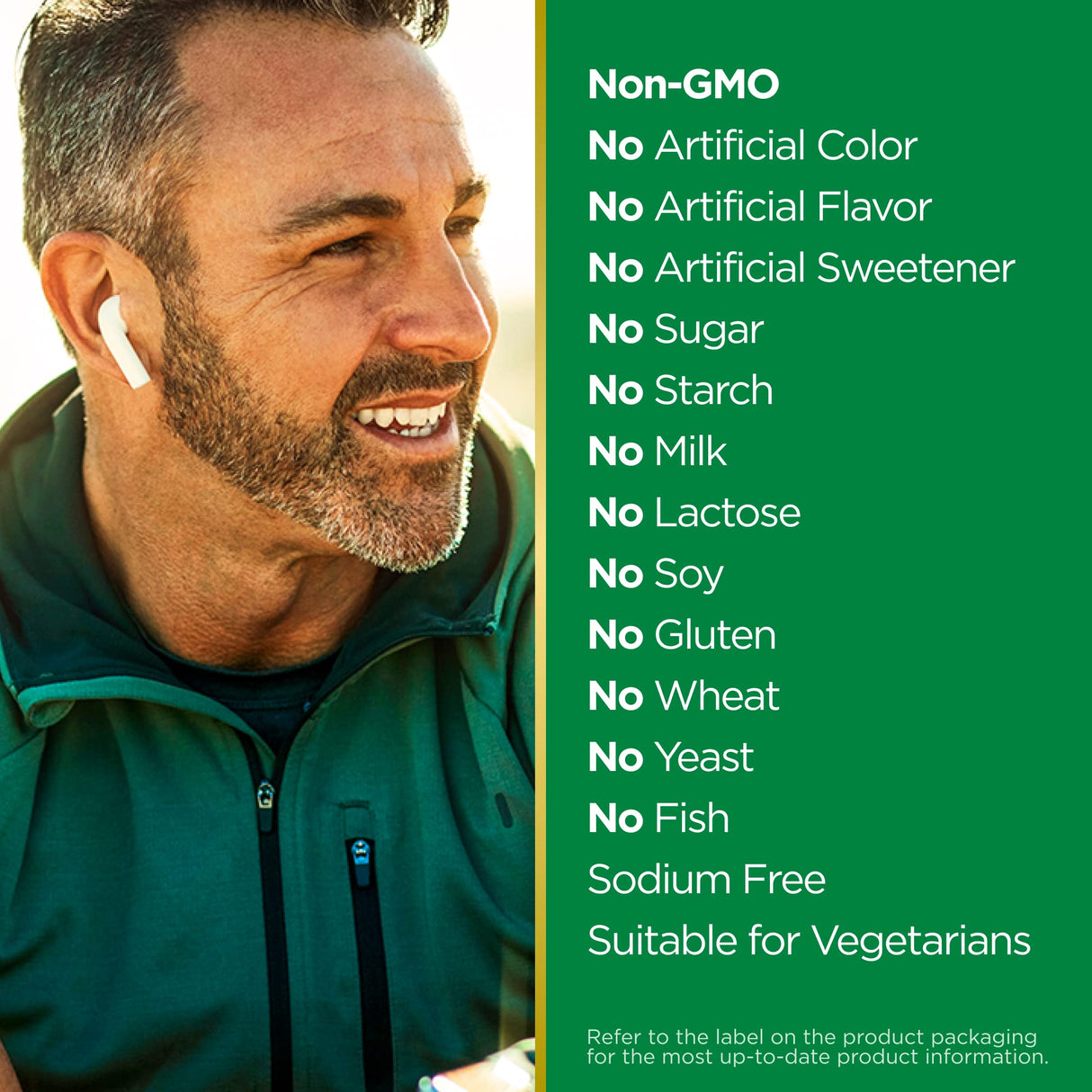 Nature's Bounty Active Mind Dietary Supplement, Supports Focus and Attention, 1000 mg Cognizin with L-Theanine and Caffeine Pills, 60 Caplets