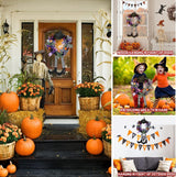 SHAVINGFUN Halloween Wreath-Halloween Wreaths for Front Door
