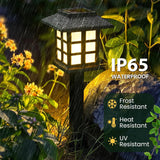 GIGALUMI Solar Outdoor Lights，10 Pack LED Solar Lights Outdoor Waterproof, Solar Walkway Lights Maintain 10 Hours of Lighting for Your Garden, Landscape, Path, Yard, Patio, Driveway