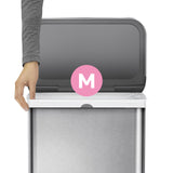 simplehuman Code M 60 Count, Dispenser Pack Custom Fit Liners, Drawstring Trash Bags, 45 Liter / 11.9 Gallon, White