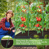 POILKMNI Tomato Cage 51×17×49 Inch with 46 Gallon Grow Bag