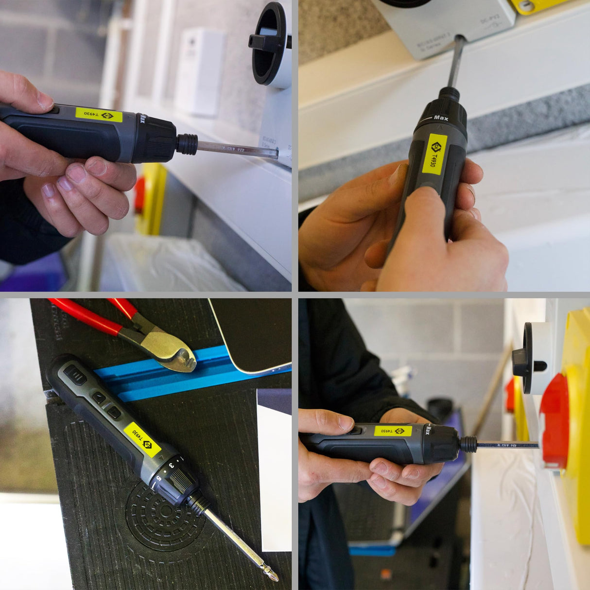 C.K Tools E-Driver, Electric High Torque Screwdriver, 3.6v USB-C Rechargeable Cordless Screw Driver with Double Sided PZ2 SL4 Bit, CK T4930