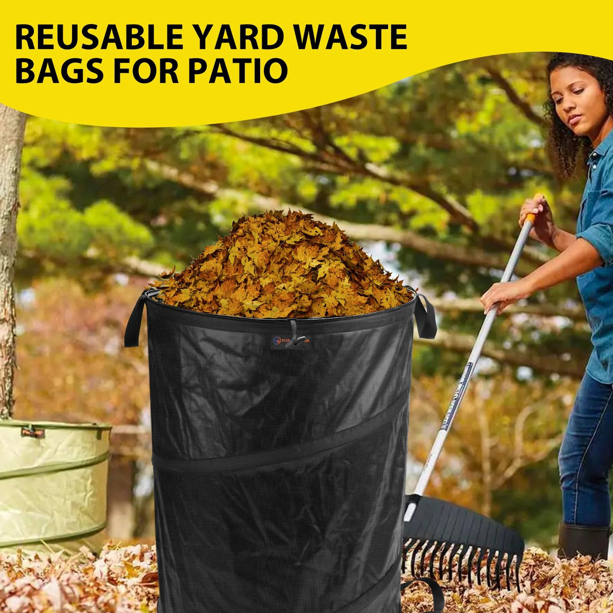 YUDI & GARDEN 45 Gallon Collapsible Trash Can