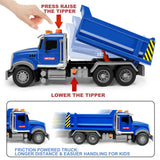 Dwi Dowellin Toddler Trucks Toys for Boys Age 3-5,Big Dump Truck with Lights and Sounds,Kids Boy Toys Christmas Birthday Gift Car