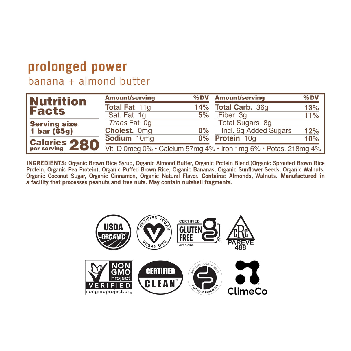 GoMacro MacroBar Organic Vegan Protein Bars - Banana + Almond Butter, (2.3 Ounce Bars, 12 Count)