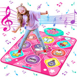 Unicorn Dance Mat for Girls, LED Music Pad, 5 Game Modes, Gift for Kids 3+