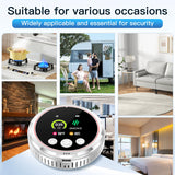 HAKINAKU 4-in-1 Ring Plug in Smoke & Carbon Monoxide Detectors Combination Built-in 1000mAh Backup Battery Plug&Play&Audible 85dB Smoke CO Temp Humidity Senor for Home Hotel Travel (White, 2 Pack)