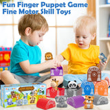 Learning Toys for 1,2,3 Year Old Toddlers, 20Pcs Safari Animals Toys Montessori Counting, Matching & Sorting Fine Motor Games, Christmas Birthday Easter Gift for Baby Boys Girls Age 12-18 Months