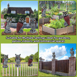 3-Pack Owl for Bird Deterrent - Weatherproof Bird Repellent Devices for Outdoor Use - Plastic Owls to Scare Birds Away and Control Garden Pests