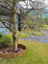 HTWNK Bamboo 2 Pack Short Fence Outdoor Landscape Edging Flexible Decorative Border 7.8'' H x 47'' L