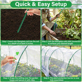 Sunwinx Garden Mesh Netting Kit for Raised Beds, 10x33FT Ultra Fine Mesh Netting&6 Sets 8FT Fiberglass Garden Hoops, Insect Netting Row Cover, Pest Barrier Protection for Vegetable Fruits Flowers