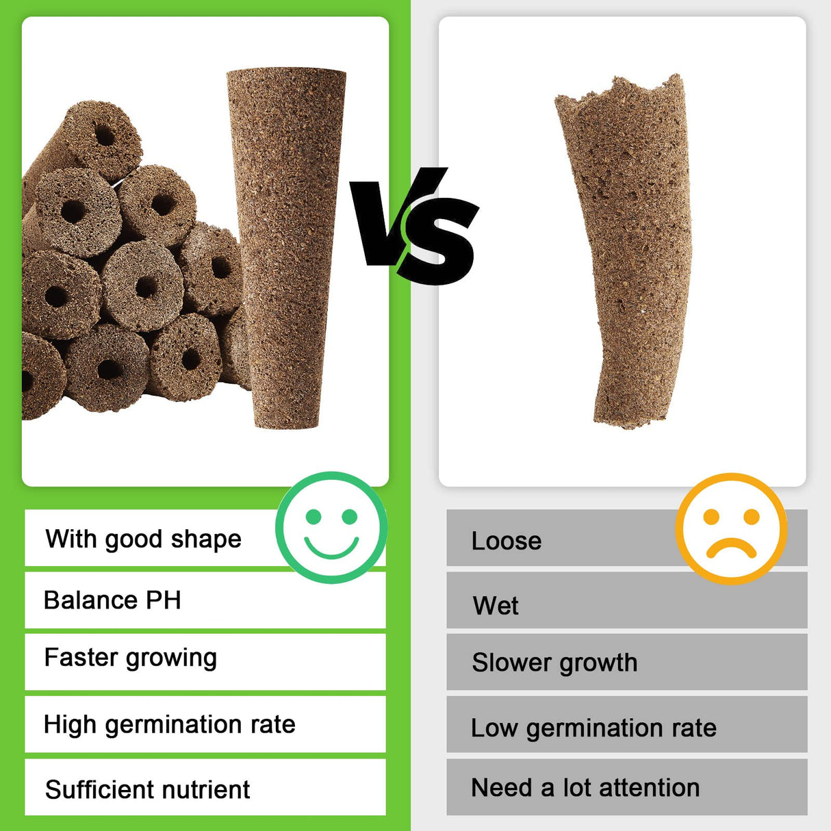 Chumia 200 Pcs Hydroponics Grow Sponges Replacement Root Growth Sponges Pods Kit Seed Starter Pods for Hydroponics Growing System Garden Patio