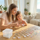 Suncatcher Kit for Adults, DIY Crystal Suncatcher Making Kit with Prism Beads, Includes 15 Strong Adhesive Hooks for Easy Hanging, 380PCS to Make 15 Suncatchers, Home Decor Gift