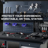 ONREVA Workbench Mat 24X48 Inches, EVA Rubber Work Mat, Protect Your Work Bench Top, Heavy Duty Pad for Tool Box Top, Table, Tool Station, Rolling Cabinet Cart Cover Liner Matt, 48"X24" 5mm Thick