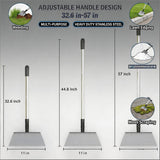 RISETEX Multifunctional Heavy Duty Stainless Steel Garden Flat Shovel