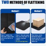 Gsbomzap Doubled-Sided Non Slip Under Washing Machine Mat, 63" x 30.7" Anti-Vibration Mat for Washer Dryer, Waterproof Mat for Fridge Refrigerator Floor Protection, Noise Reducing