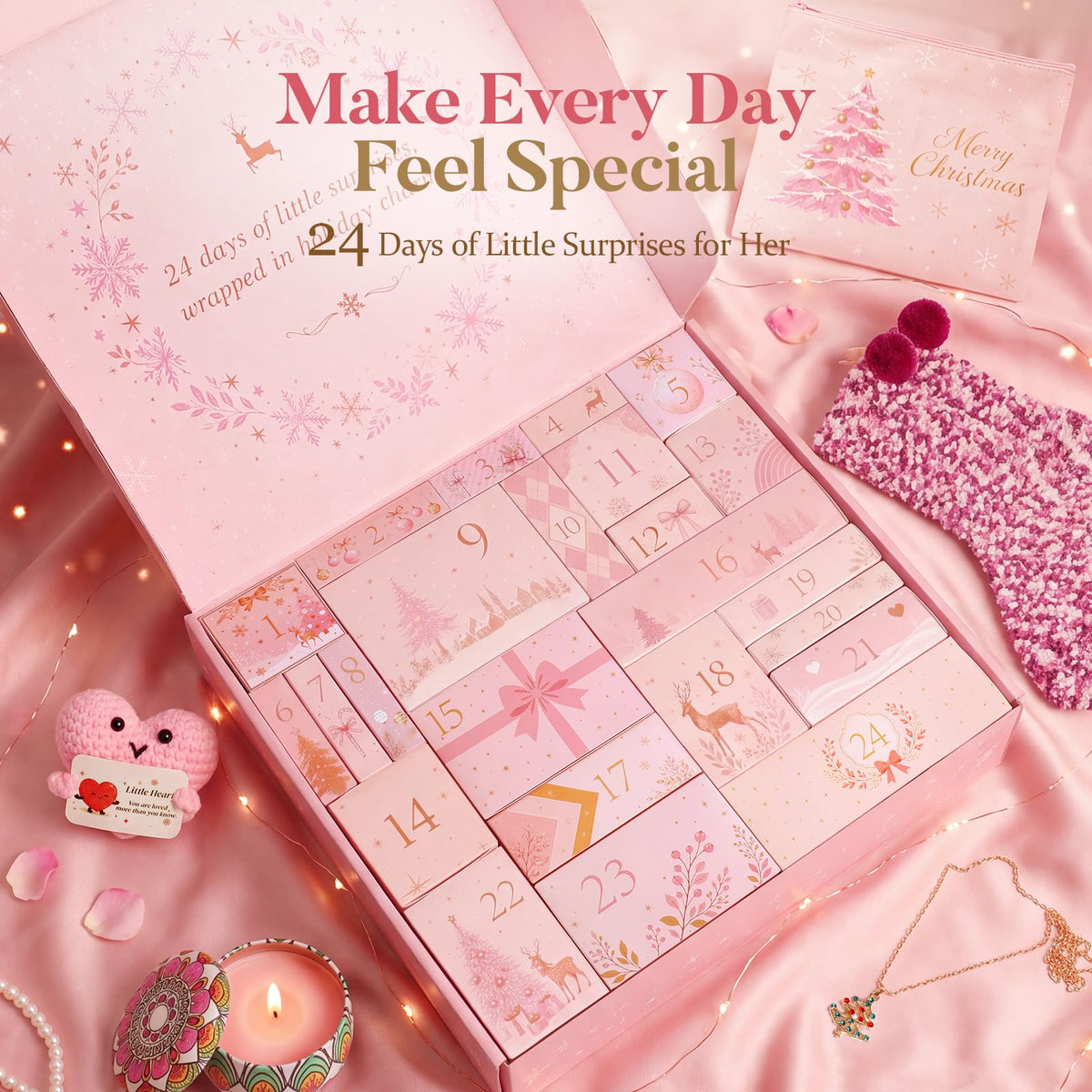 Verdenu Advent Calendar 2026 for Women Teen Girls - 24 Day Beauty Gift Set
