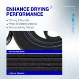 BlueStars 341241 Dryer Drum Belt - Compatible with Whirlpool Kenmore Dryers - Replaces 8066065 AP2946843 W10127457 PS346995 14210003 31531589 31001026 3394651 529597 - Pack of 2